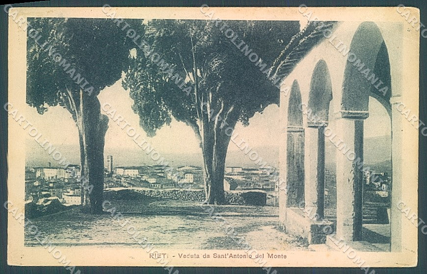 Rieti Città Sant'Antonio del Monte PIEGA ANGOLO cartolina JK6190 – fronte