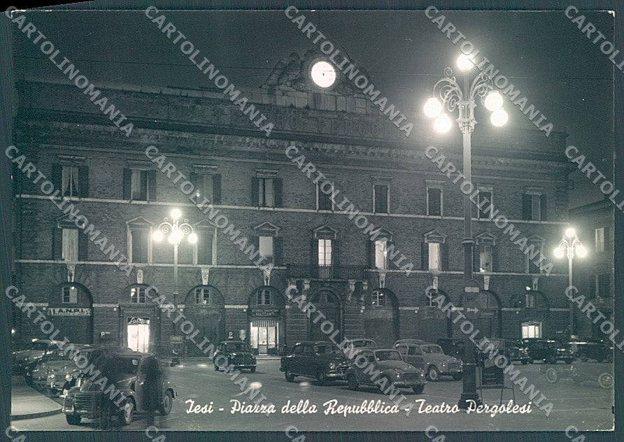 Ancona Iesi Jesi Teatro Pergolesi Piazza Repubblica Foto FG cartolina JK6192 – fronte