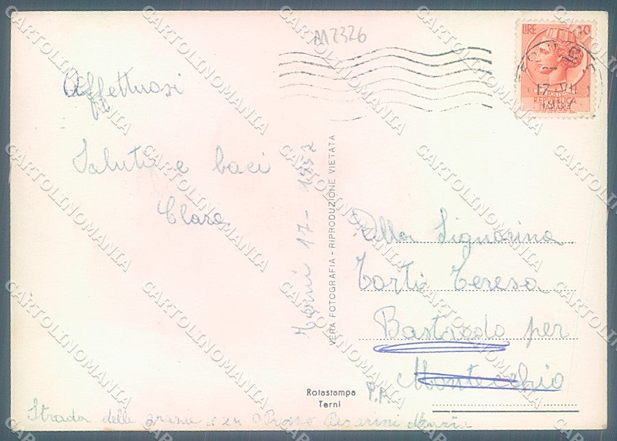 Terni Città Corso Tacito Foto FG cartolina JK6197 – retro