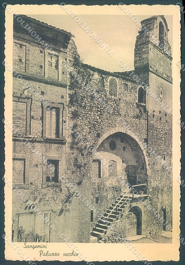 Terni San Gemini Palazzo Vecchio PIEGHINA FG cartolina JK6198 – fronte
