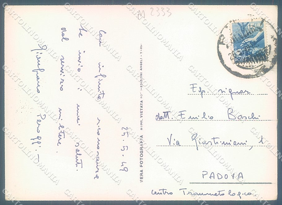 Rieti Città Terminillo Foto FG cartolina JK6200 – retro