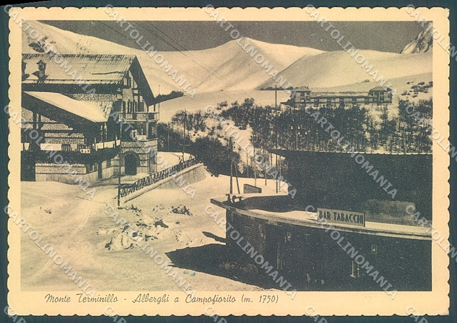 Rieti Città Monte Terminillo Albergo Campofiorito FG cartolina JK6203 – fronte