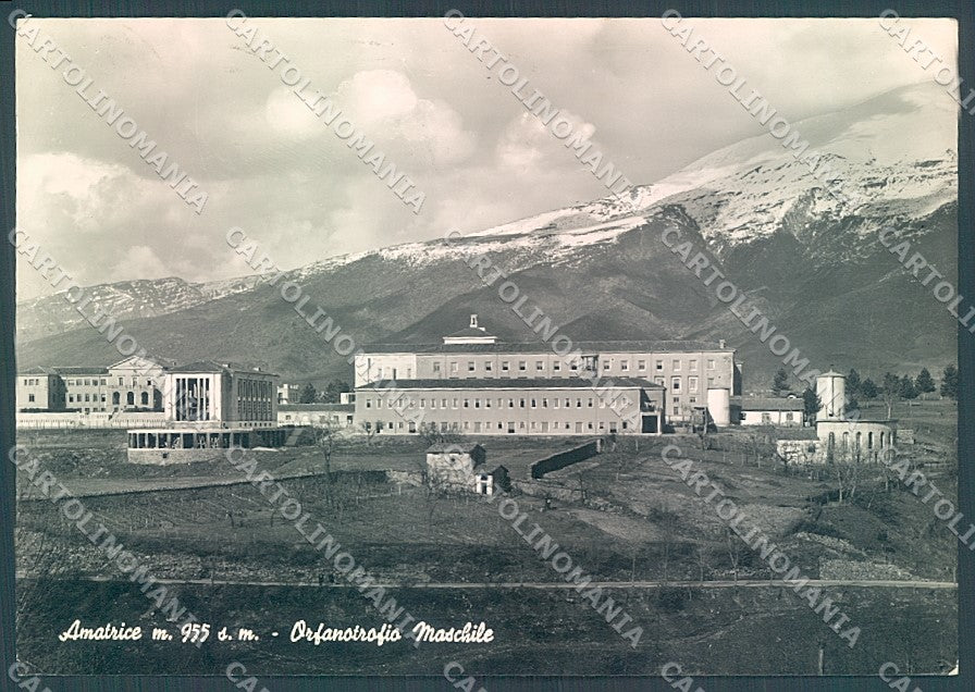 Rieti Amatrice Orfanotrofio Maschile Foto FG cartolina JK6207 – fronte