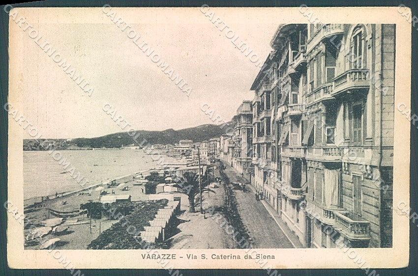 Savona Varazze Via S. Caterina da Siena STRAPPINO cartolina JK6209 – fronte