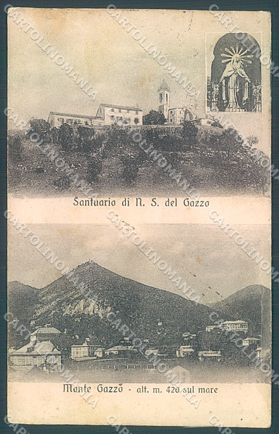 Genova Sestri Ponente Monte Gazzo Santuario ABRASA cartolina JK6213 – fronte