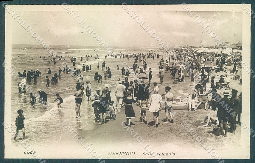 Lucca Viareggio Spiaggia Foto cartolina JK6517 – fronte