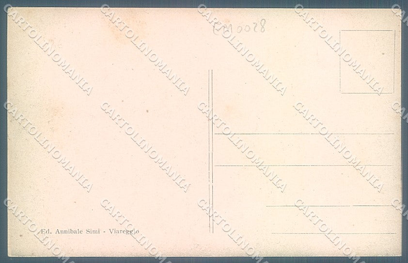 Lucca Viareggio Spiaggia PIEGHINE cartolina JK6520 – retro