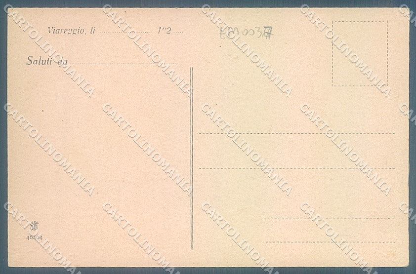 Lucca Viareggio Molo Colpo di Mare Alterocca 46464 cartolina JK6524 – retro