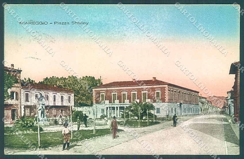 Lucca Viareggio Piazza Shelley cartolina JK6532 – fronte