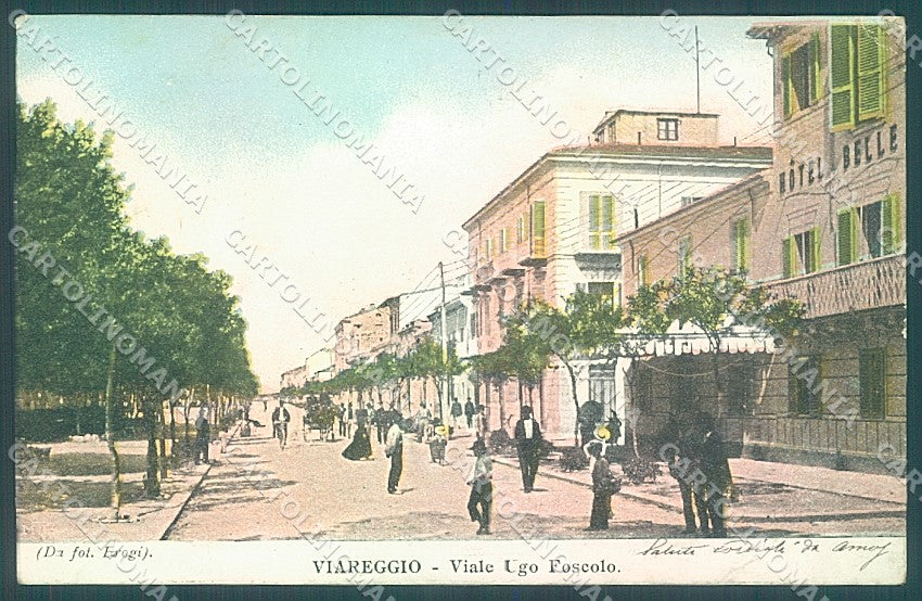 Lucca Viareggio Viale Ugo Foscolo cartolina JK6534 – fronte