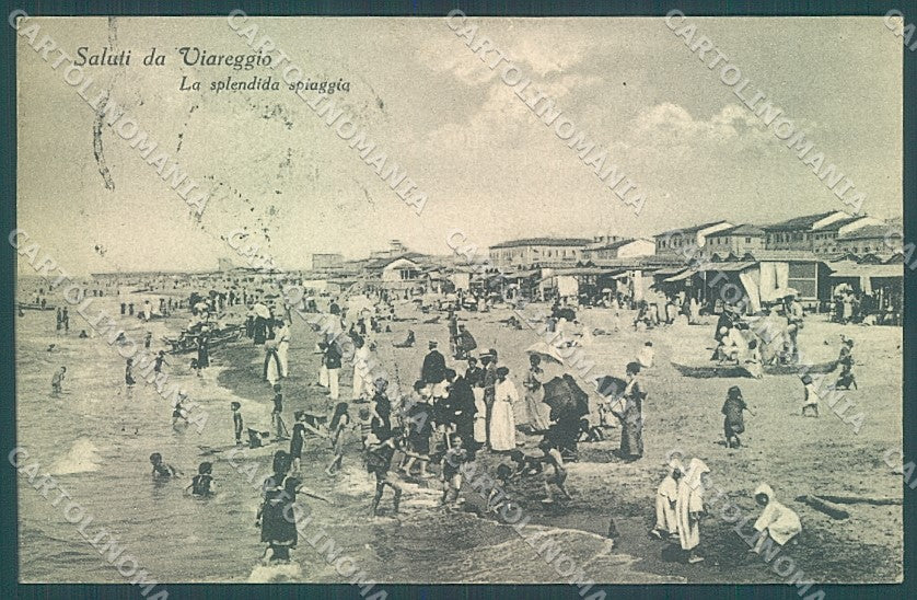 Lucca Viareggio Spiaggia saluti da cartolina JK6538 – fronte