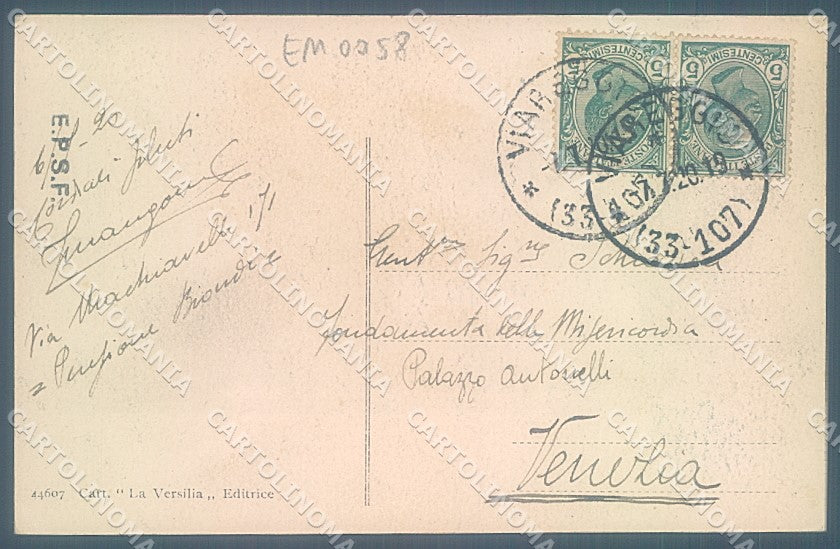 Lucca Viareggio Spiaggia saluti da cartolina JK6538 – retro