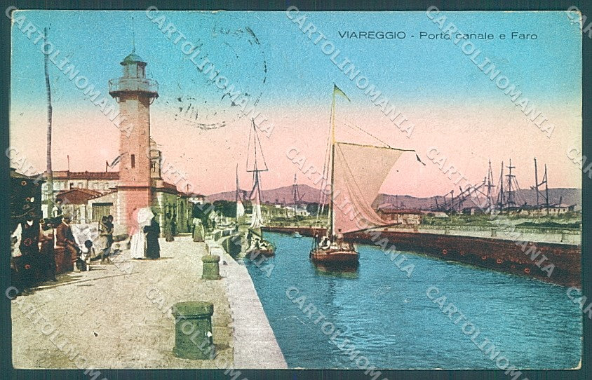 Lucca Viareggio Faro Porto Canale cartolina JK6539 – fronte