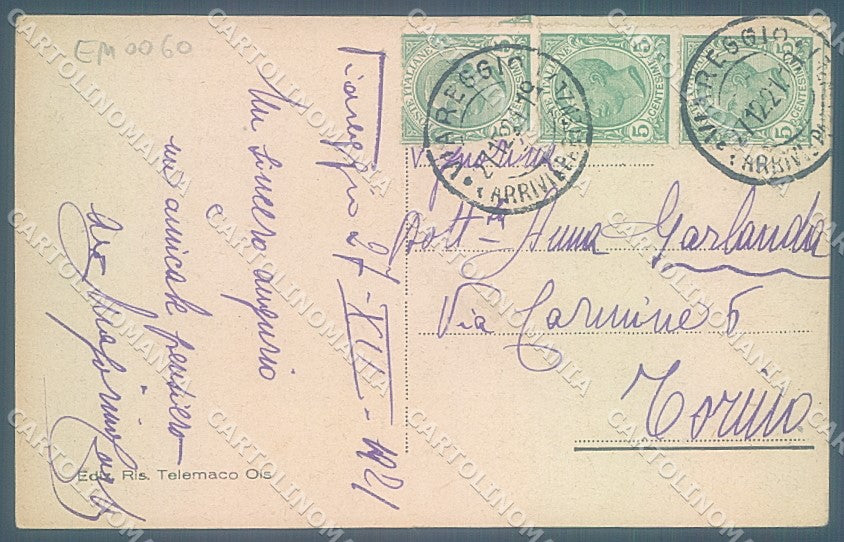 Lucca Viareggio Faro Porto Canale cartolina JK6539 – retro