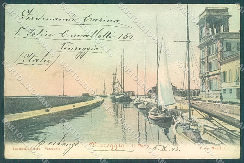 Lucca Viareggio Porto cartolina JK6541 – fronte