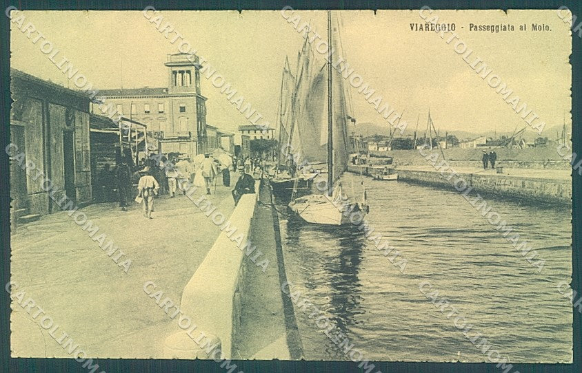 Lucca Viareggio Passeggiata al Molo cartolina JK6542 – fronte