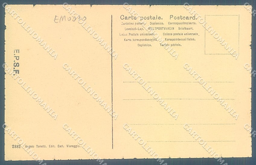 Lucca Viareggio Passeggiata al Molo cartolina JK6542 – retro