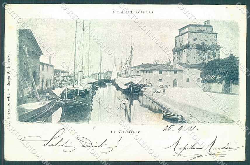 Lucca Viareggio Canale cartolina JK6543 – fronte