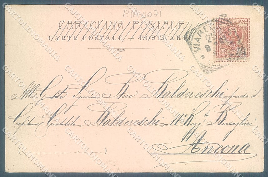 Lucca Viareggio Canale cartolina JK6543 – retro