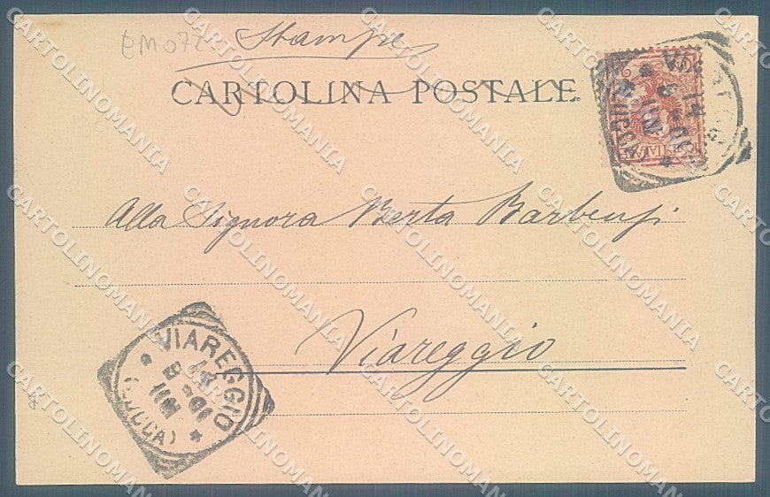 Lucca Viareggio Molo saluto da cartolina JK6544 – retro