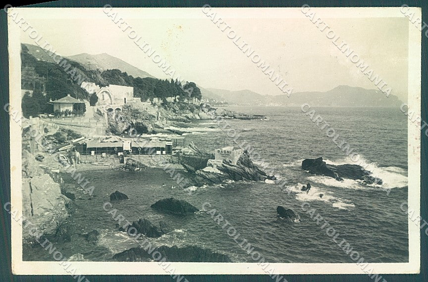 Genova Nervi Bagni Traverso Foto cartolina JK6551 – fronte