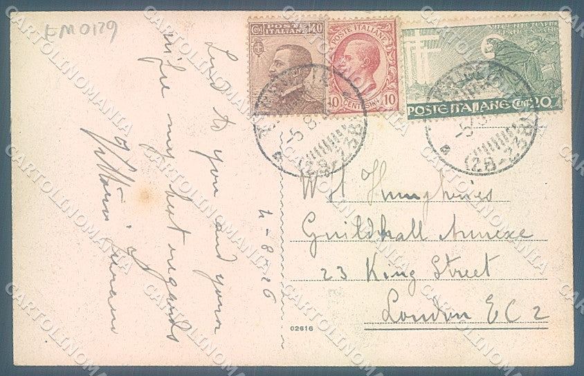 Genova Torriglia Galleria PIEGA ANGOLO cartolina JK6558 – retro