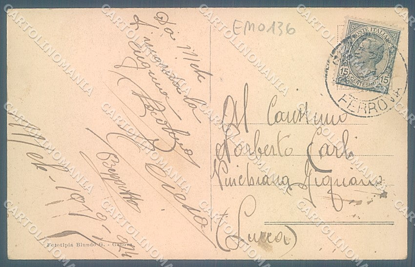 Genova Mele Panorama cartolina JK6559 – retro