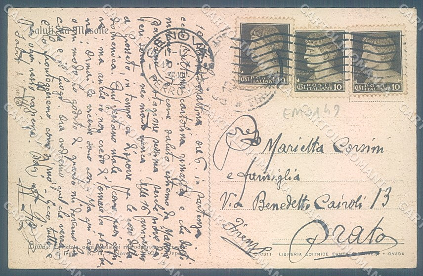 Genova Masone Ponte sullo Stura cartolina JK6565 – retro