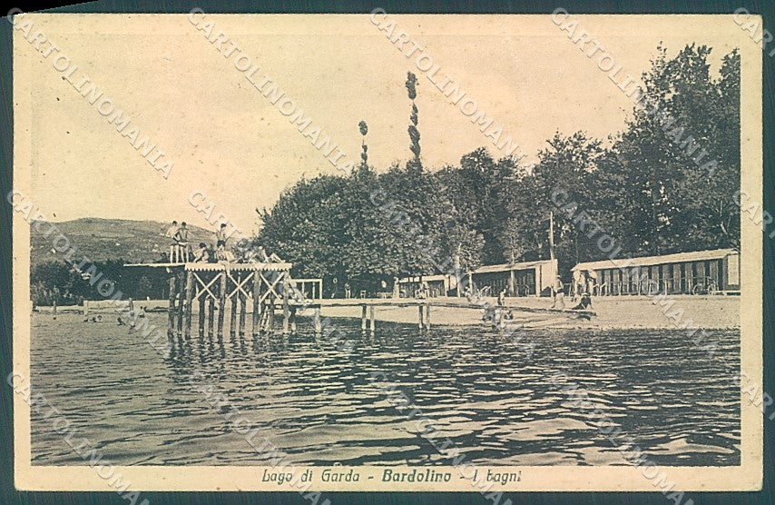 Verona Lago di Garda Bardolino Bagni PIEGHE cartolina JK6569 – fronte