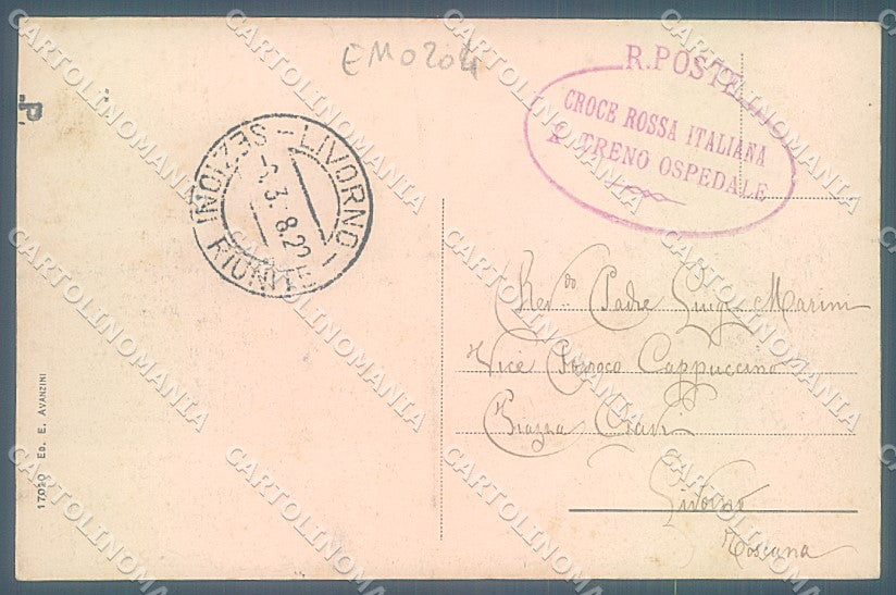 Verona Lago di Garda Peschiera Porto Vecchio PIEGA cartolina JK6570 – retro