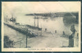 Verona Lago di Garda Peschiera Battello Molo PIEGHINA cartolina JK6573 – fronte
