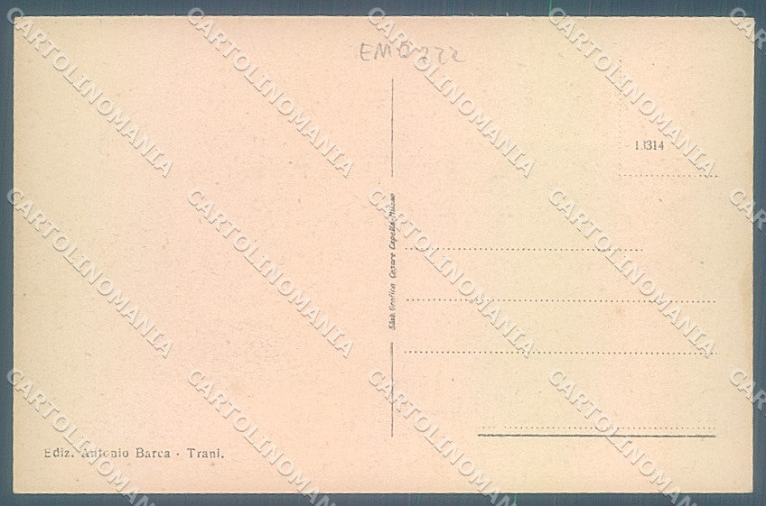 Bari Trani Chiesa Sacro Cuore di Gesù Scuole saluti da cartolina JK6575 – retro