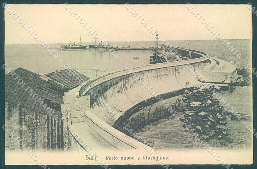 Bari Città Porto Nuovo Muraglione cartolina JK6576 – fronte