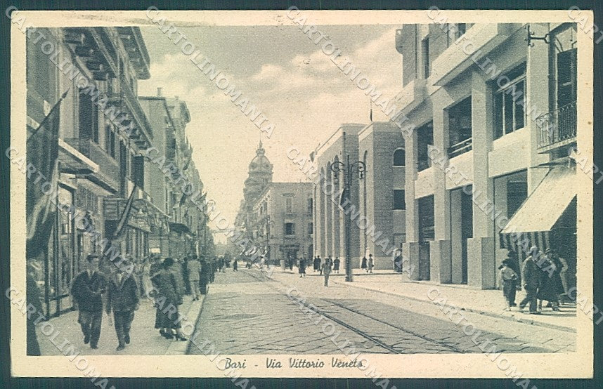 Bari Città Via Vittorio Veneto cartolina JK6580 – fronte