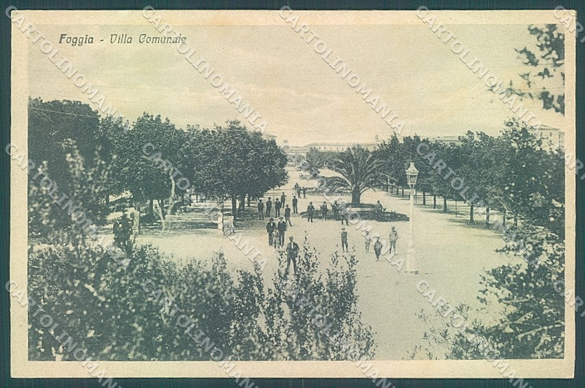 Foggia Città Villa Comunale cartolina JK6582 – fronte