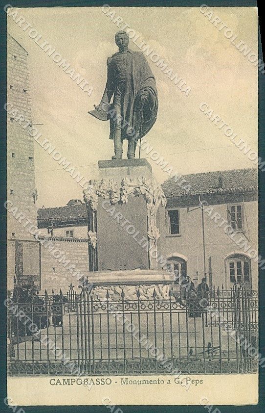 Campobasso Città Monumento Gabriele Pepe cartolina JK6585 – fronte