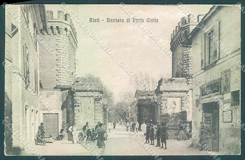 Rieti Barriera Porta Cintia cartolina JK6590 – fronte