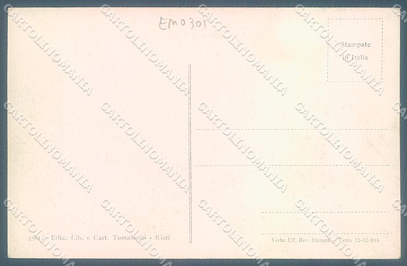 Rieti Barriera Porta Cintia cartolina JK6590 – retro