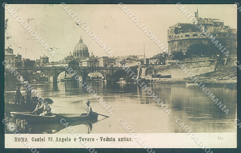 Roma Città Castel Sant Angelo Tevere NPG 115 Foto cartolina JK6600 – fronte