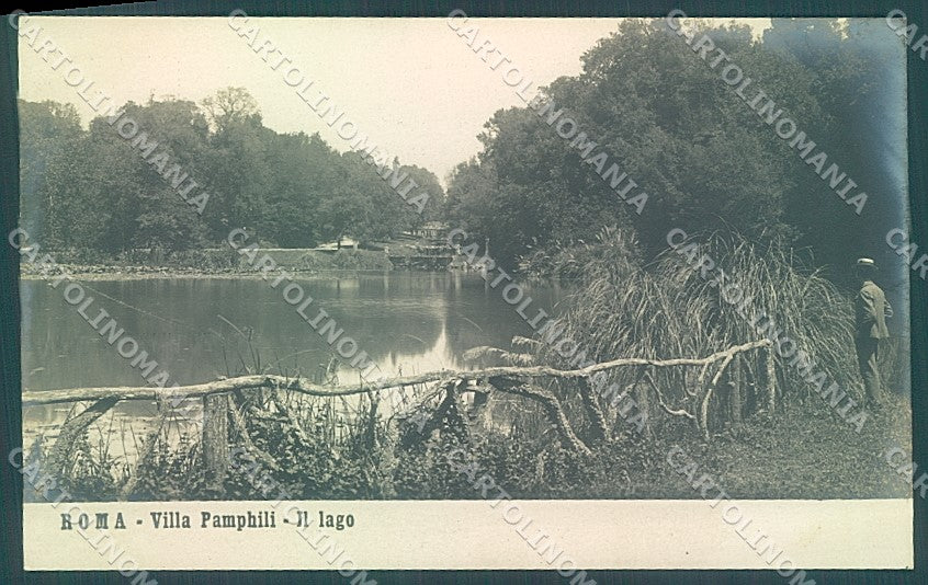 Roma Città Lago Villa Panfili Foto cartolina JK6605 – fronte