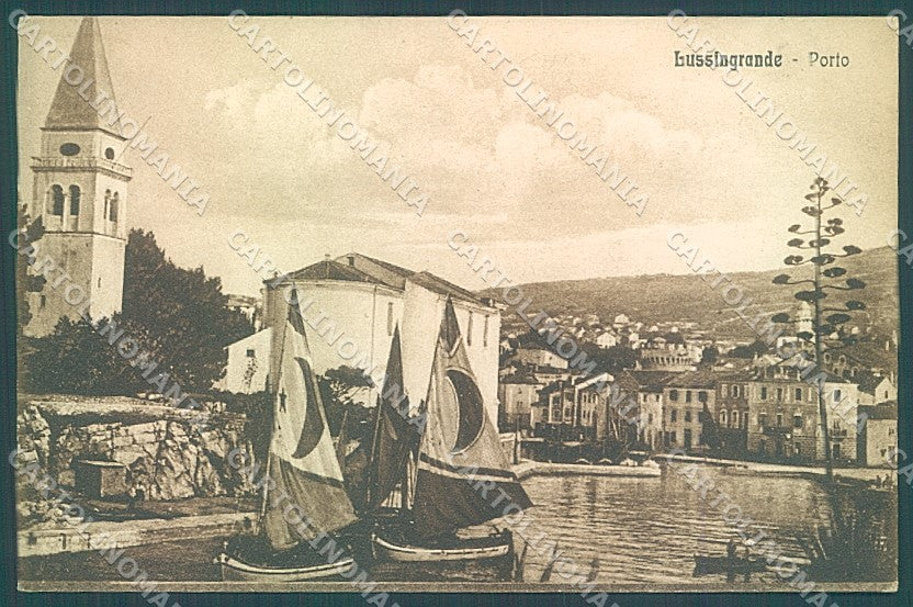Croazia Croatia Lussingrande Porto cartolina JK6615 – fronte