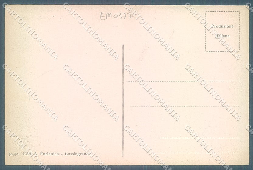 Croazia Croatia Lussingrande Porto cartolina JK6615 – retro