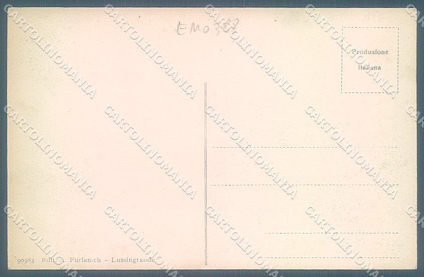 Croazia Croatia Lussingrande Piazza cartolina JK6620 – retro