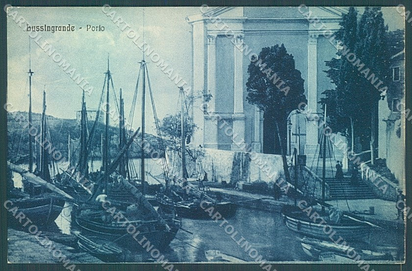 Croazia Croatia Lussingrande Porto cartolina JK6621 – fronte