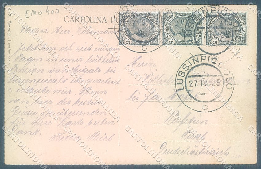 Croazia Croatia Lussinpiccolo Foto cartolina JK6624 – retro