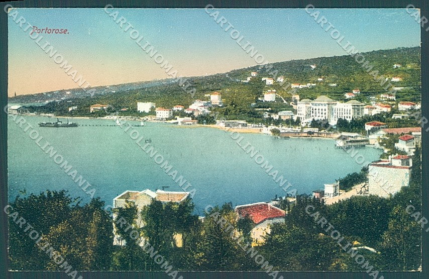 Slovenia Portorose PIEGHINA cartolina JK6627 – fronte