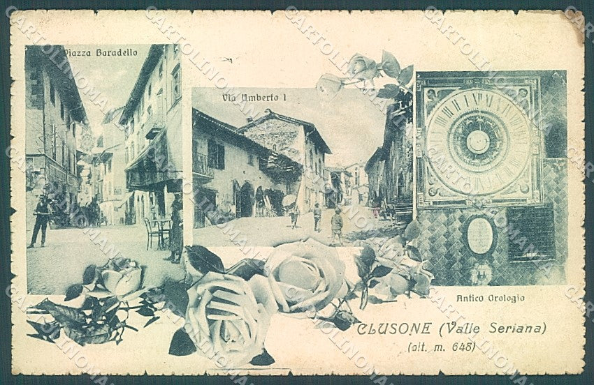 Bergamo Clusone Valle Seriana cartolina JK6641 – fronte