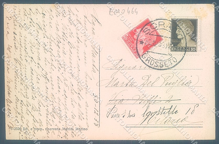 Grosseto Sorano Fortezza cartolina JK6643 – retro