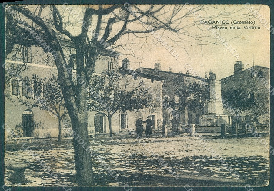 Grosseto Paganico Piazza della Vittoria FG cartolina JK6649 – fronte
