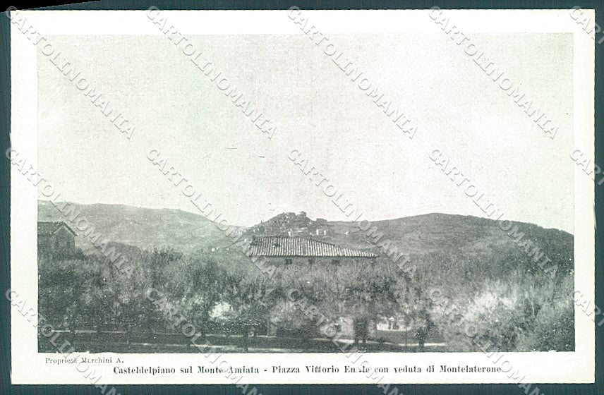 Grosseto Casteldelpiano Amiata Piazza Vittorio Emanuele cartolina JK6653 – fronte